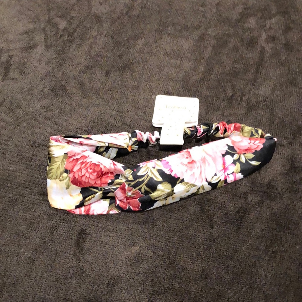 Black Floral Headband
